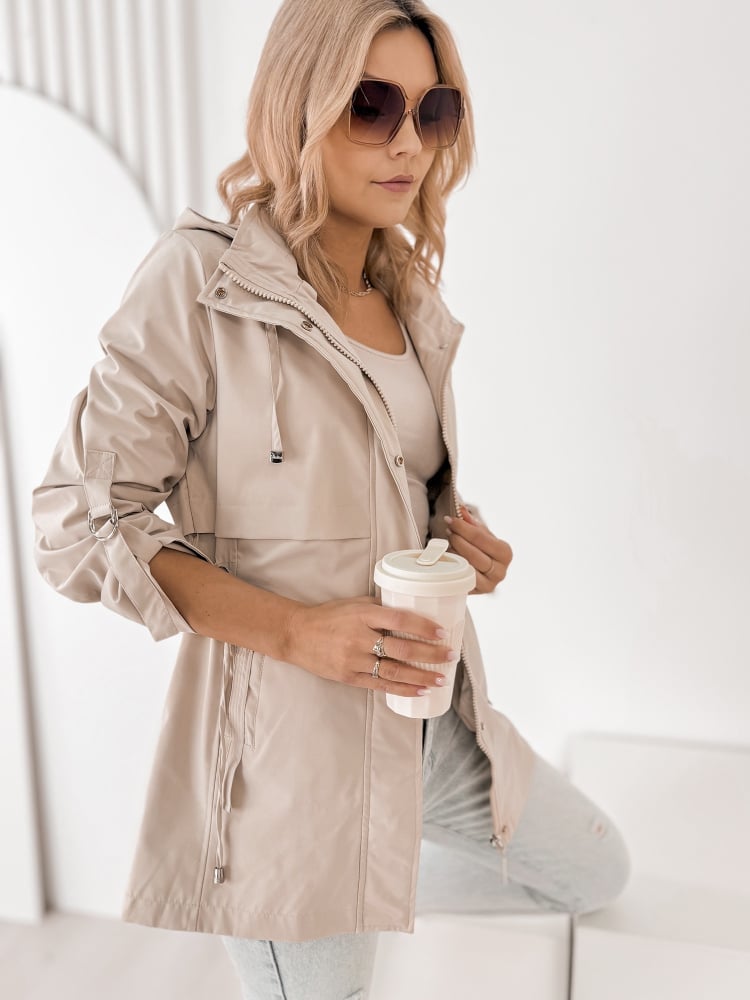 KURTKA INGRID CIEMNOBEŻOWA