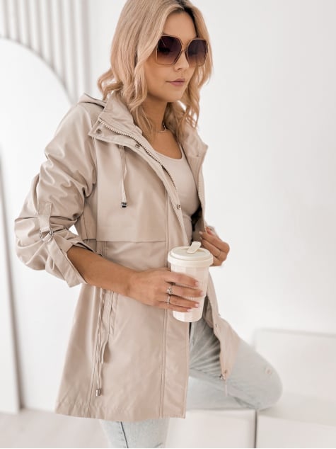 KURTKA INGRID CIEMNOBEŻOWA