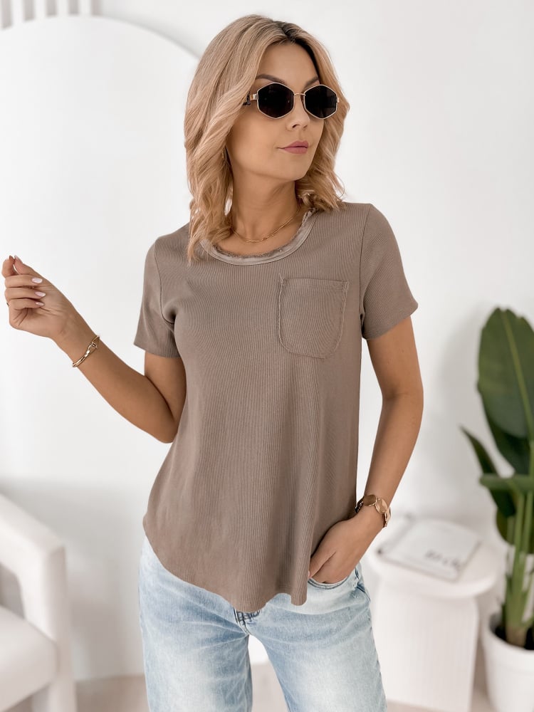 BLUZKA GIANCARLO CIEMNOBEŻOWA