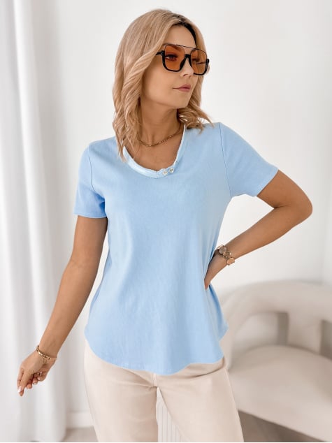 BLUZKA CRISTOBAL BŁĘKITNA