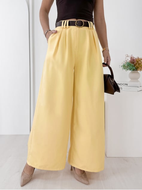SPODNIE FIRENZE ŻÓŁTE