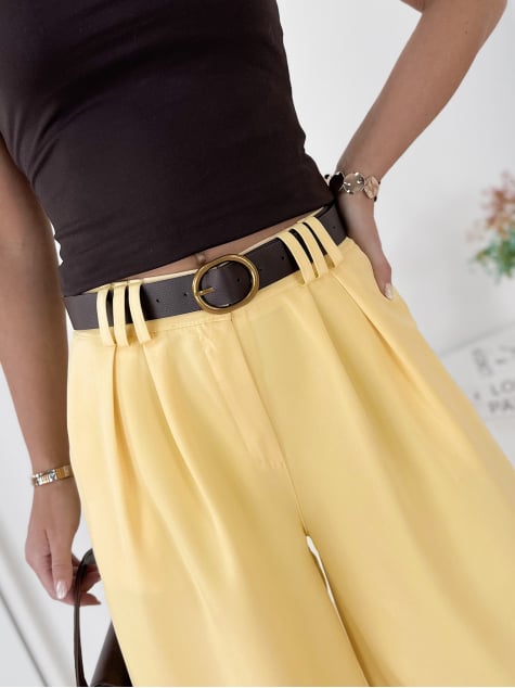 SPODNIE FIRENZE ŻÓŁTE