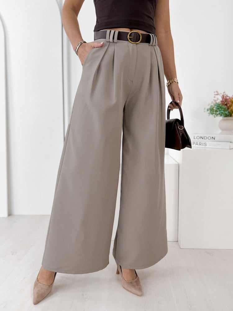 SPODNIE FIRENZE CIEMNOBEŻOWE