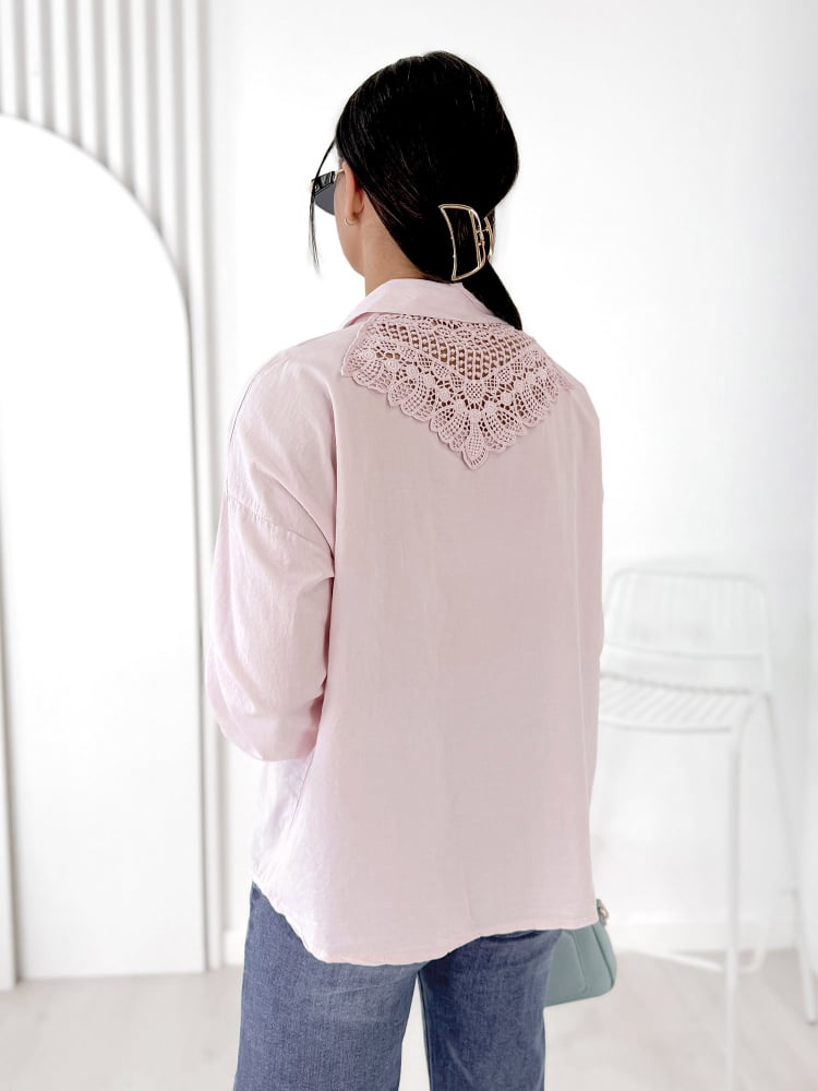 KOSZULA ESTEBAN PUDROWY RÓŻ