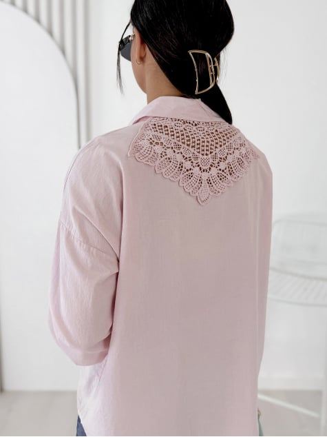 KOSZULA ESTEBAN PUDROWY RÓŻ