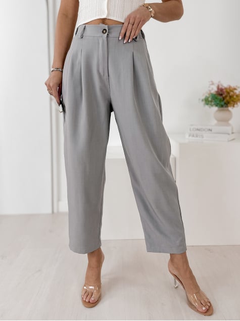 SPODNIE VASARI SZARE