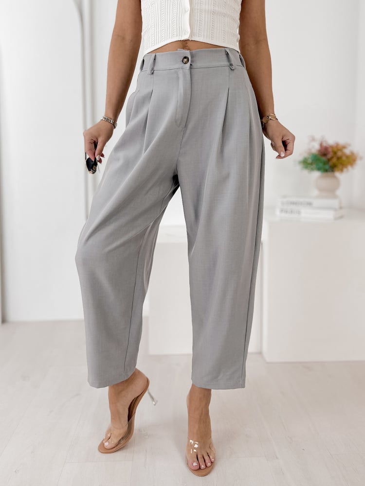 SPODNIE VASARI SZARE