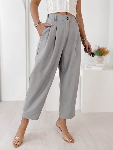 SPODNIE VASARI SZARE