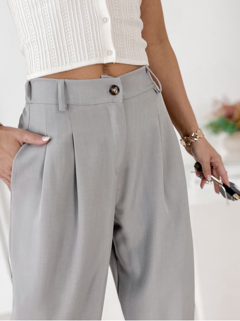 SPODNIE VASARI SZARE