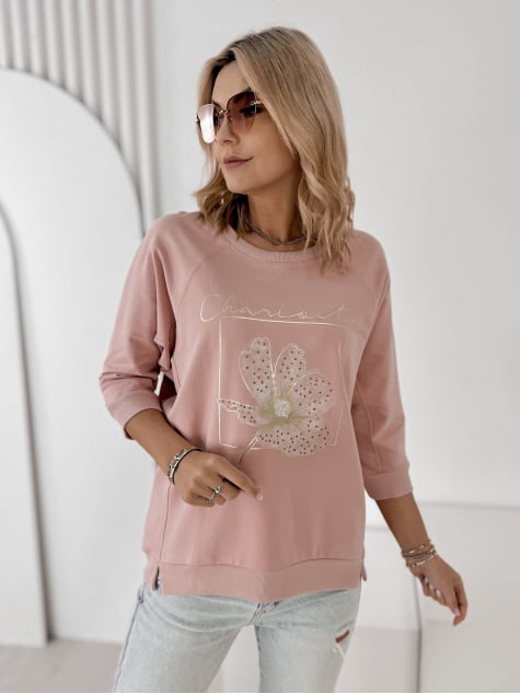 BLUZKA ARMITAGE PUDROWY RÓŻ