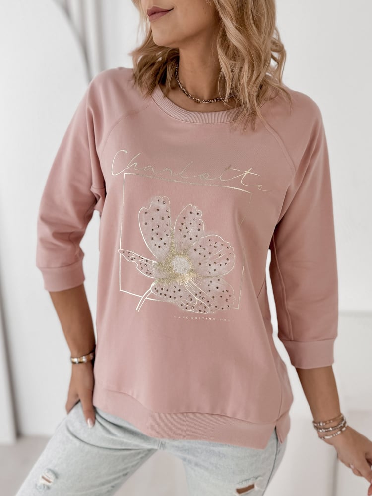 BLUZKA ARMITAGE PUDROWY RÓŻ