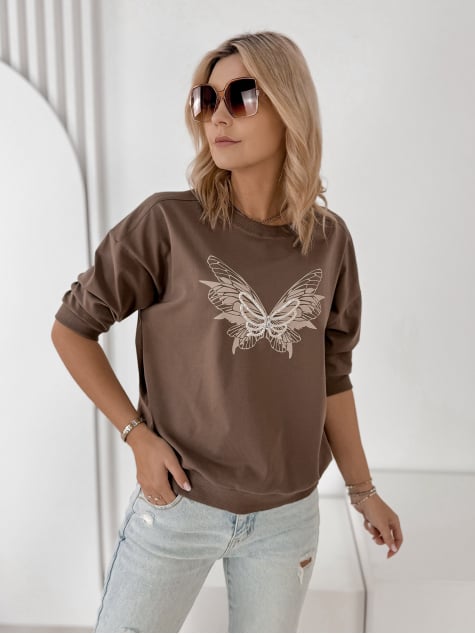 BLUZKA CHARTRES BRĄZOWA