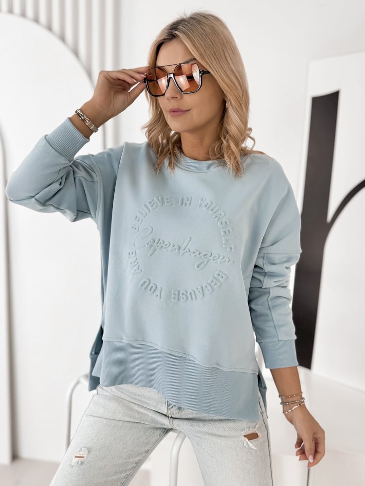 BLUZA COPENHAGEN BŁĘKITNA