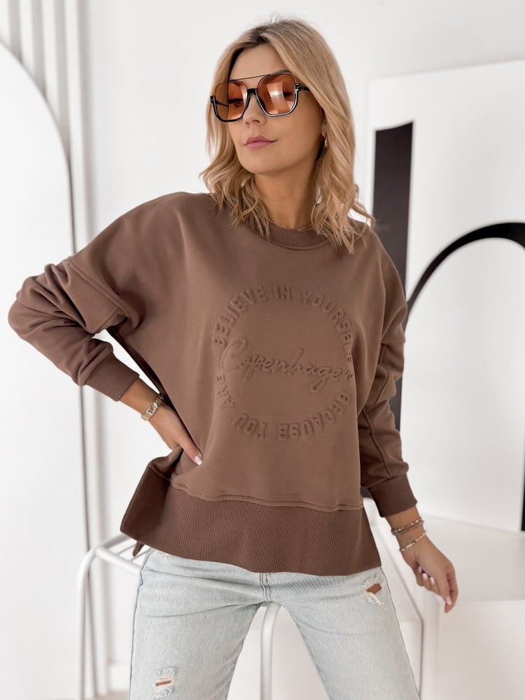BLUZA COPENHAGEN BRĄZOWA