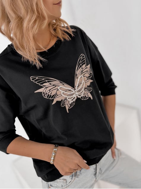 BLUZKA CHARTRES CZARNA