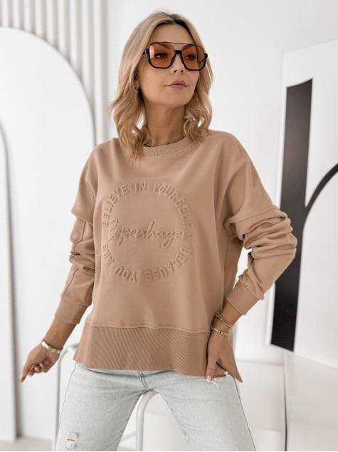 BLUZA COPENHAGEN KARMELOWA