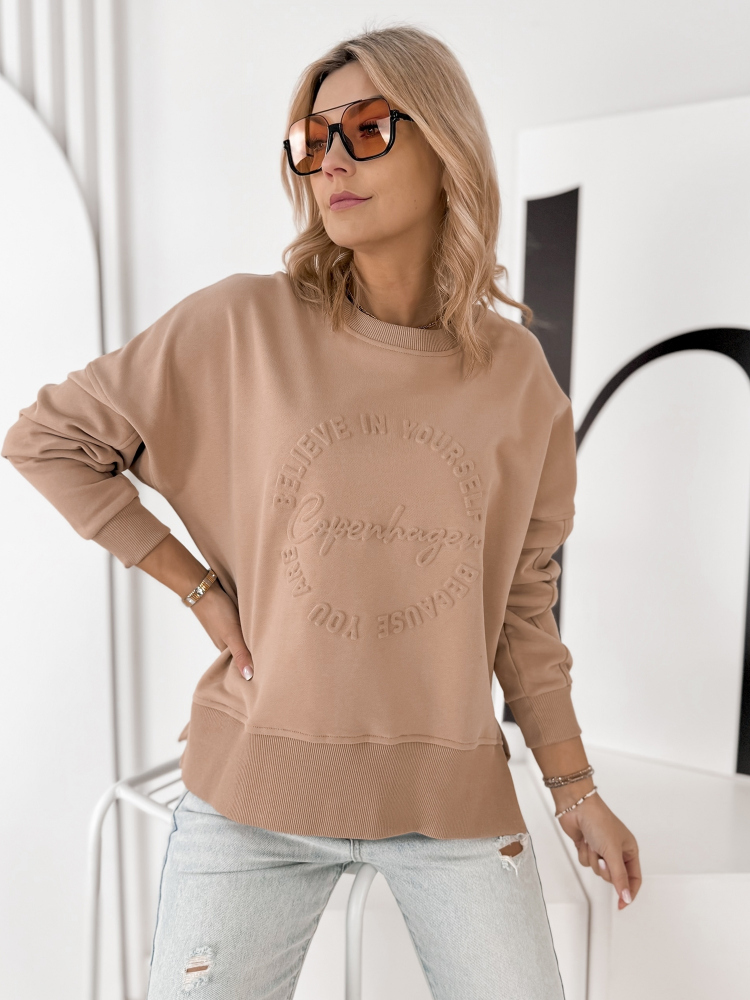 BLUZA COPENHAGEN KARMELOWA