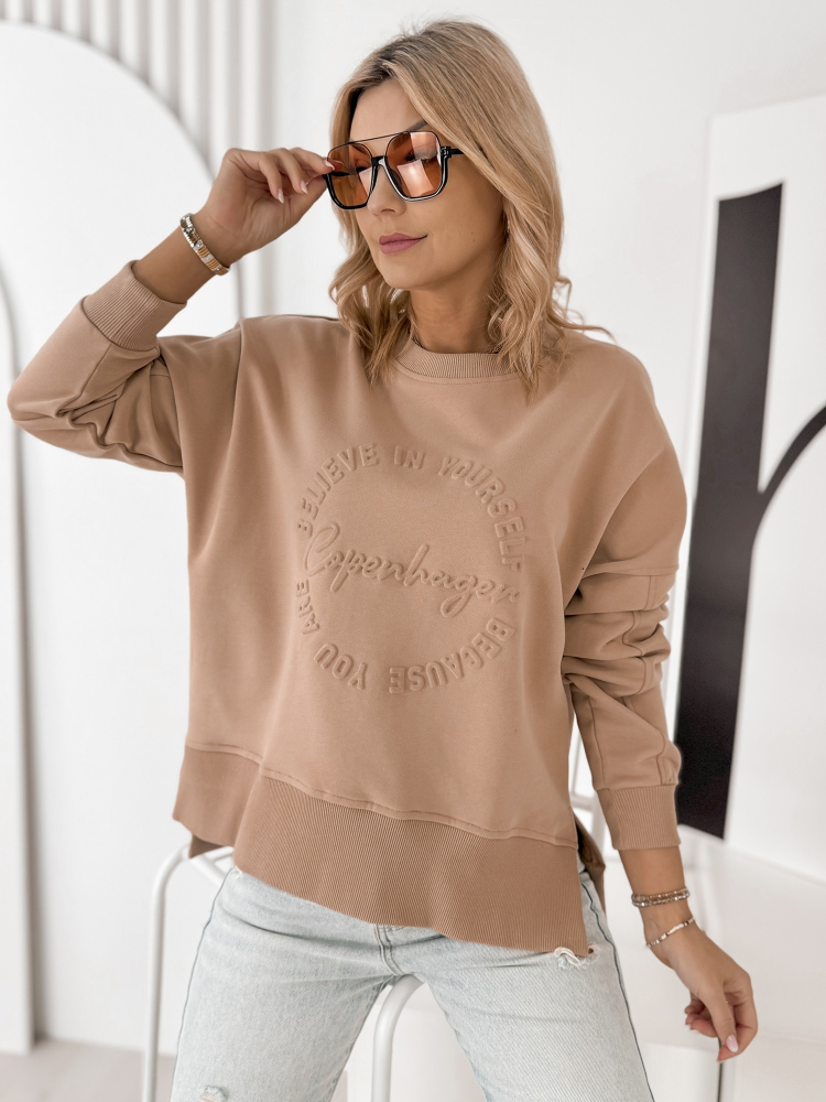 BLUZA COPENHAGEN KARMELOWA