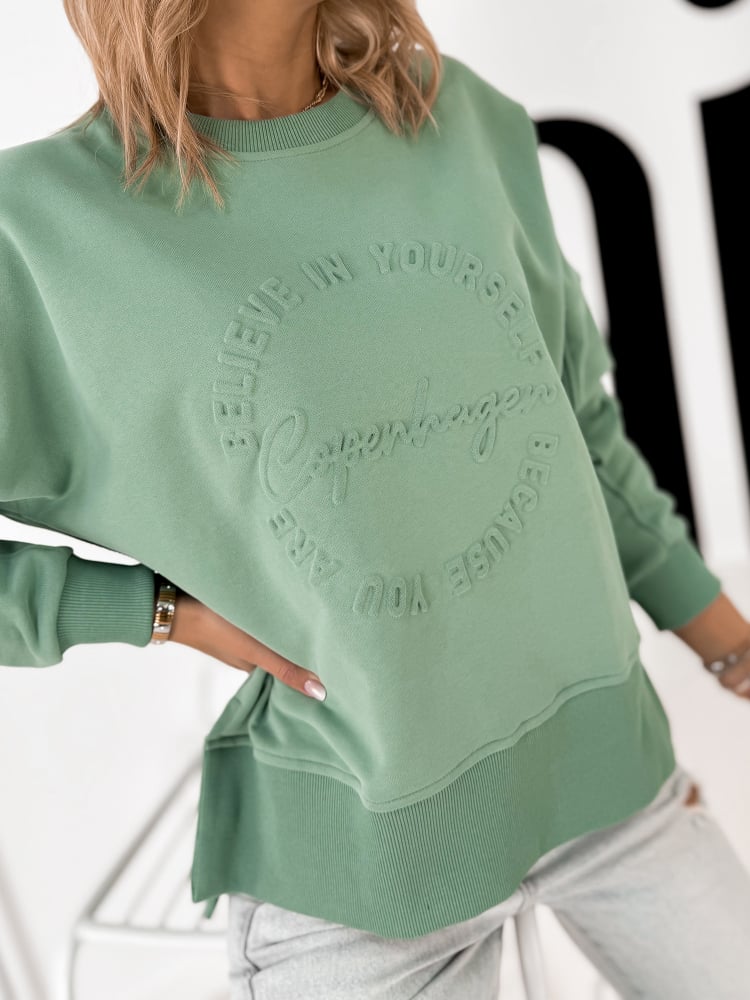 BLUZA COPENHAGEN PISTACJOWA