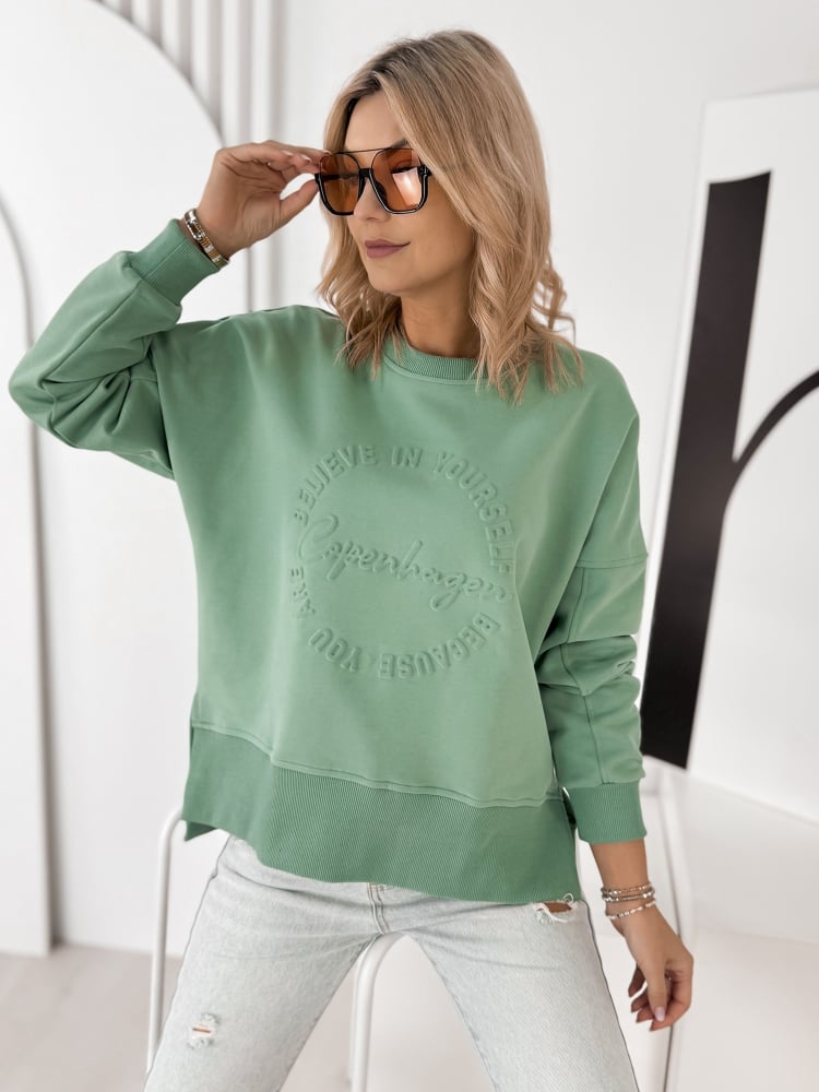 BLUZA COPENHAGEN PISTACJOWA