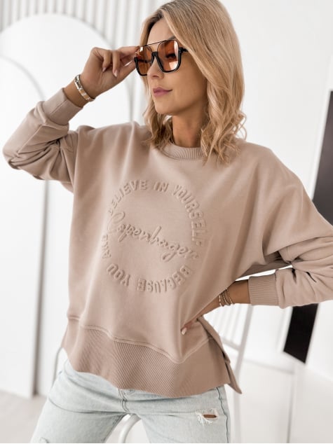 BLUZA COPENHAGEN CIEMNOBEŻOWA