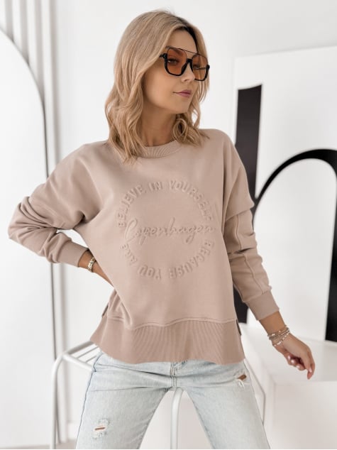 BLUZA COPENHAGEN CIEMNOBEŻOWA