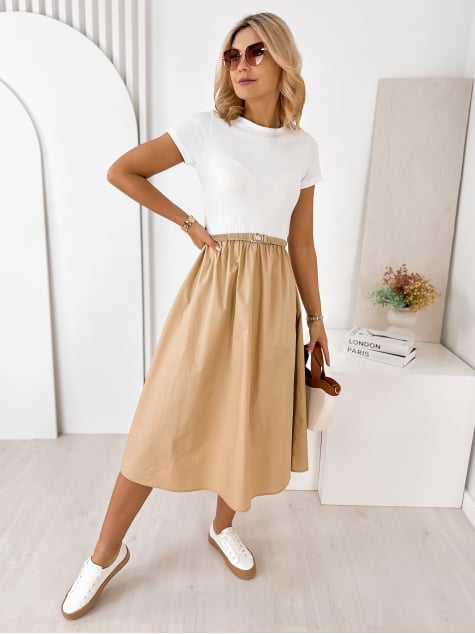 SUKIENKA ETRURIA BIAŁO-BEŻOWA