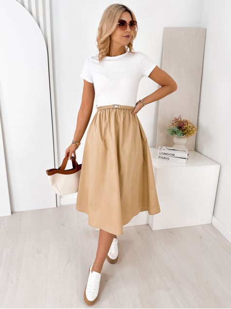 SUKIENKA ETRURIA BIAŁO-BEŻOWA