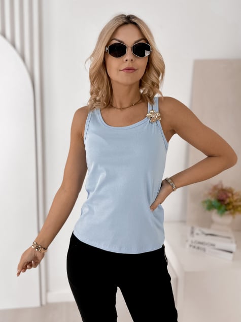 BLUZKA CLAVISE BŁĘKITNA