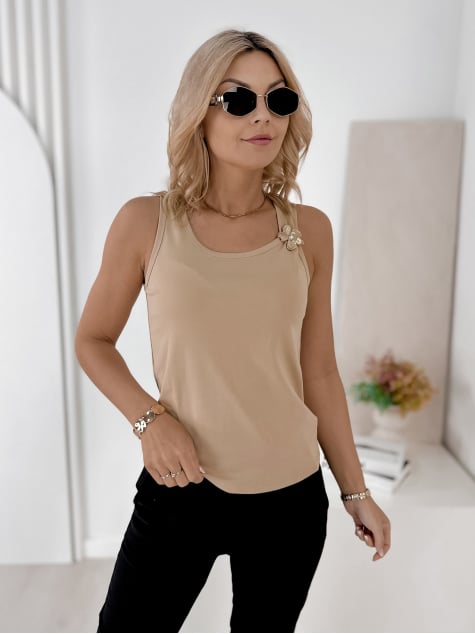 BLUZKA CLAVISE KARMELOWA