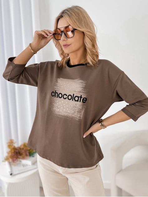 BLUZKA BECKER BRĄZOWA