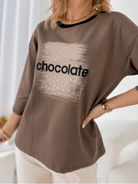 BLUZKA BECKER BRĄZOWA