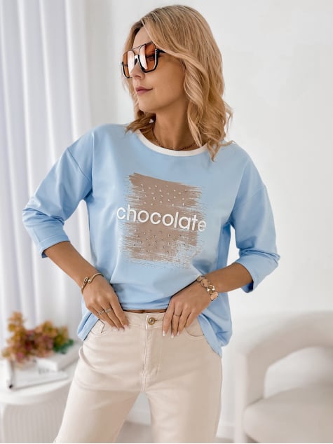 BLUZKA BECKER BŁĘKITNA