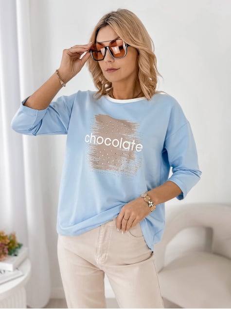 BLUZKA BECKER BŁĘKITNA