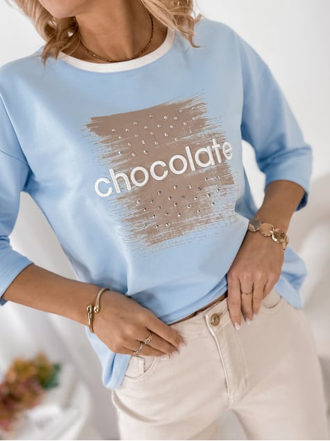 BLUZKA BECKER BŁĘKITNA