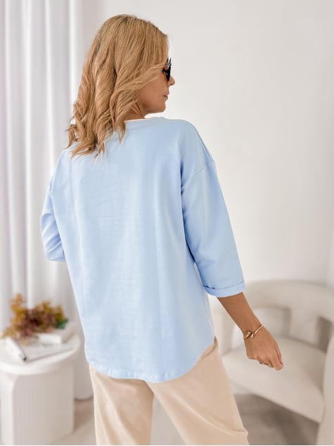 BLUZKA BECKER BŁĘKITNA