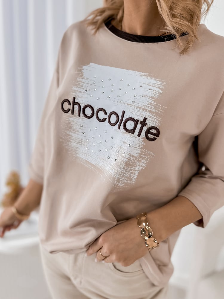 BLUZKA BECKER CIEMNOBEŻOWA