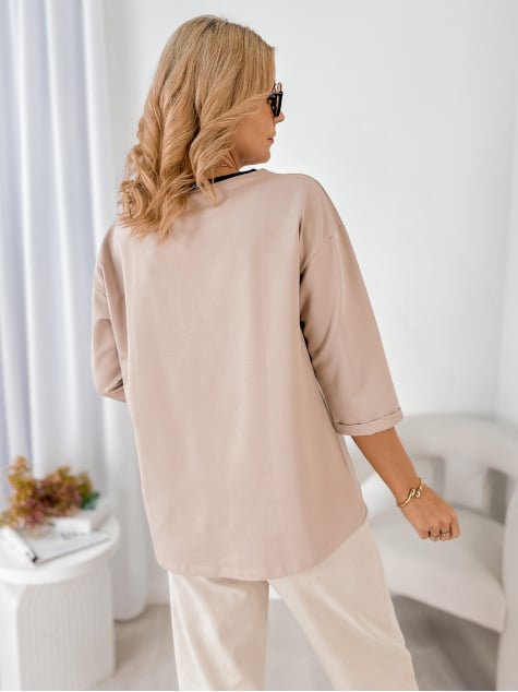 BLUZKA BECKER CIEMNOBEŻOWA