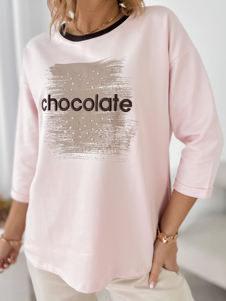 BLUZKA BECKER PUDROWY RÓŻ