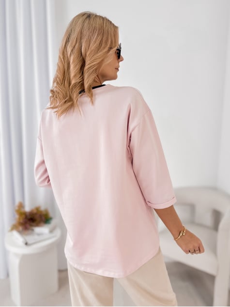 BLUZKA BECKER PUDROWY RÓŻ