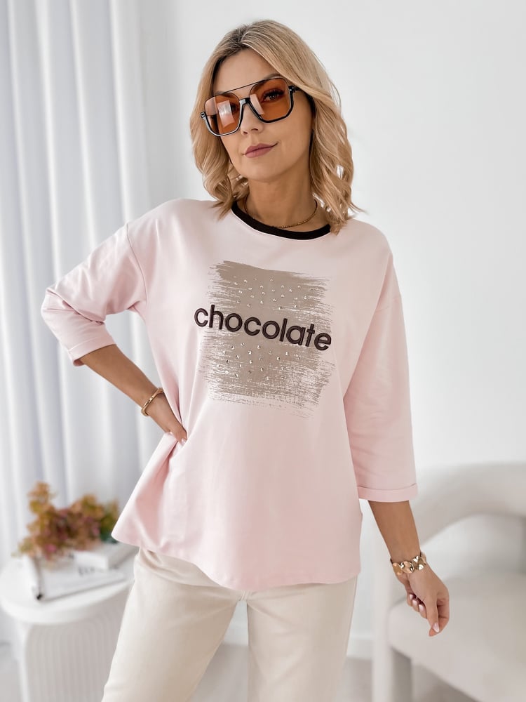 BLUZKA BECKER PUDROWY RÓŻ