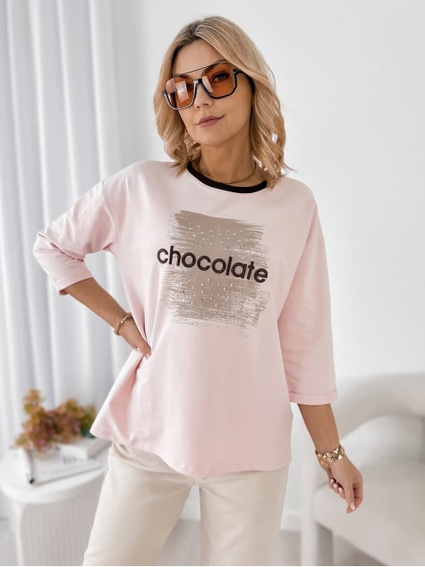 BLUZKA BECKER PUDROWY RÓŻ