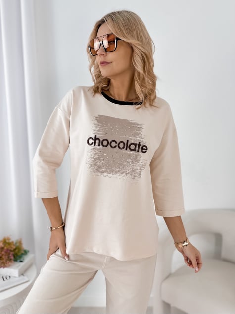 BLUZKA BECKER BEŻOWA