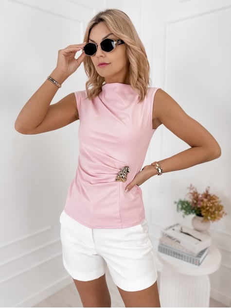 BLUZKA SIGNUM PUDROWY RÓŻ