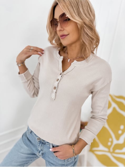 BLUZKA CLARA CIEMNOBEŻOWA