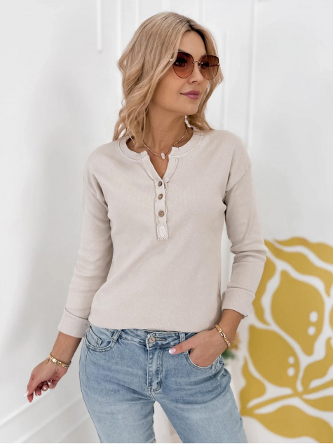 BLUZKA CLARA CIEMNOBEŻOWA