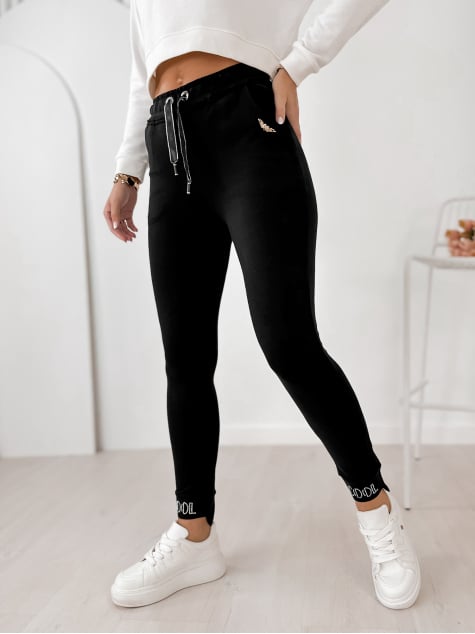 SPODNIE JACINTE CZARNE