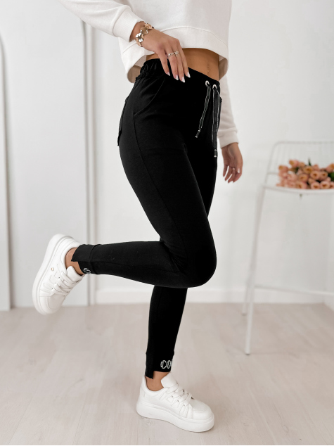 SPODNIE JACINTE CZARNE