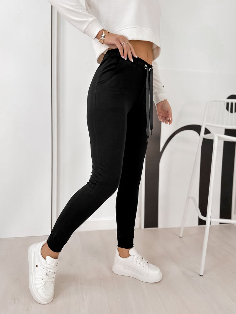 SPODNIE NERION CZARNE