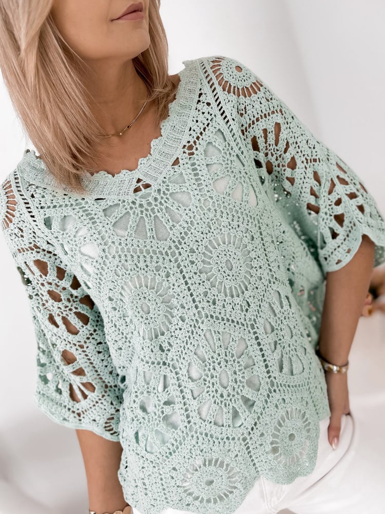 BLUZKA ACARIO MIĘTOWA